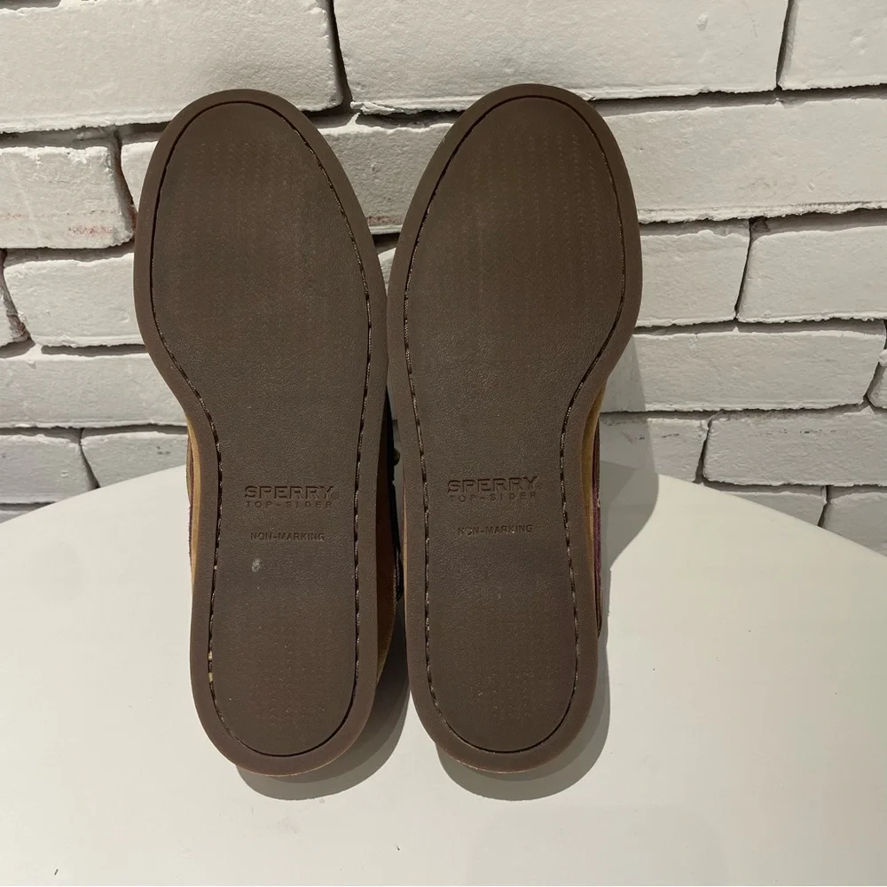 Sperry Men's Leather Top Sider Chukka Boot Burgundy & Brown Size 9.5